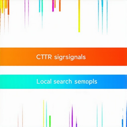 Infographic illustrating how CTR signals influence Google Maps rankings