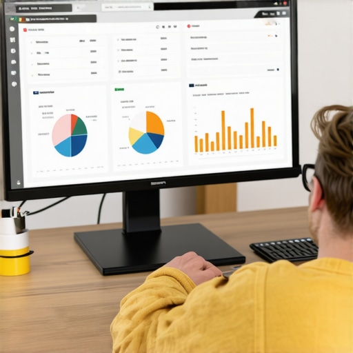 Analyzing Local SEO Data for CTR Optimization Person analyzing local SEO data with charts and graphs for CTR strategies