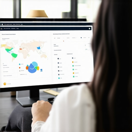 Marketing professional reviewing local SEO and CTR data on computer