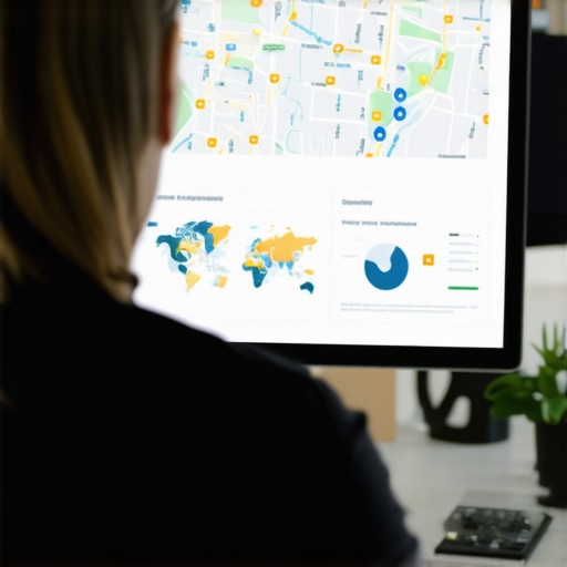 Person reviewing local SEO engagement metrics on a laptop