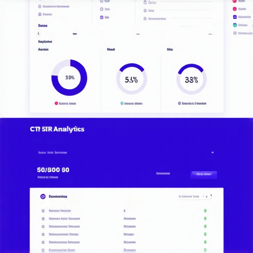 Screenshot of CTR and local SEO analytics dashboard