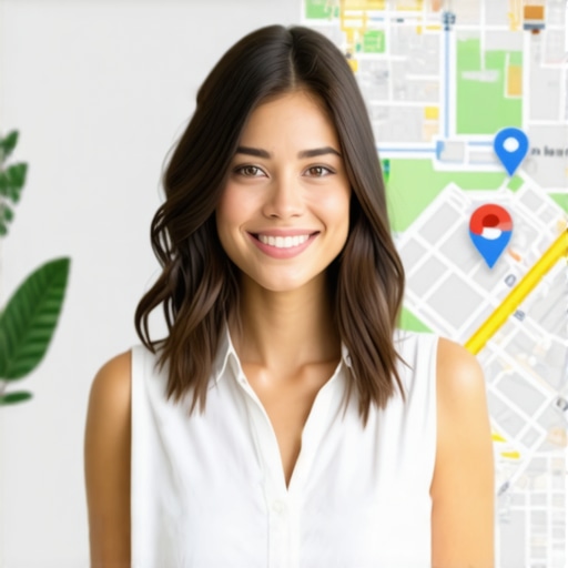 Business owner enhancing Google Maps listing for better local SEO