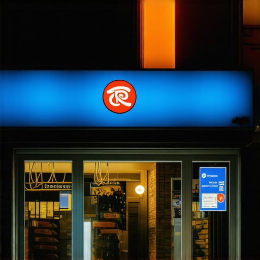 Bright and inviting storefront with signage and lighting