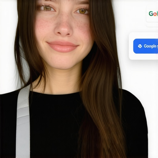 Business owner adding photos and CTA buttons to Google My Business profile.