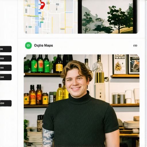 Business owner uploading high-quality images to Google Maps listing