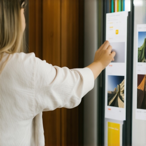 Business owner enhancing Google My Business listing with photos and keywords