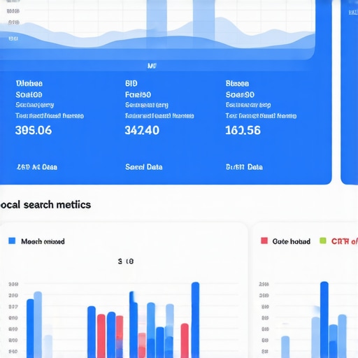 Screenshot of Google Search Console performance report highlighting click-through rates for a local business listing.