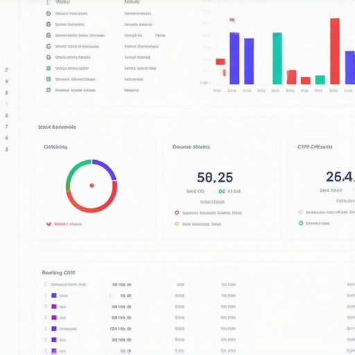 Screenshot of a dashboard displaying real-time local SEO performance metrics, CTR signals, and map click data.