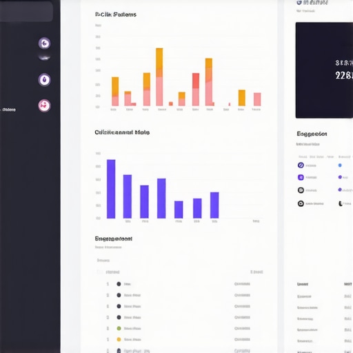 GMB analytics dashboard showing click and engagement metrics
