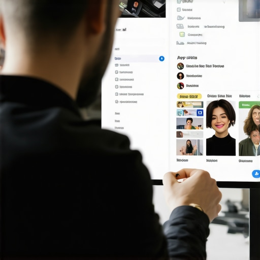 Business owner enhancing Google My Business profile with optimized photos and description.