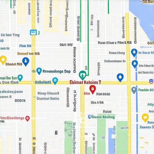 Local Business Listing Optimization A detailed local business map showing optimized listing with images and reviews