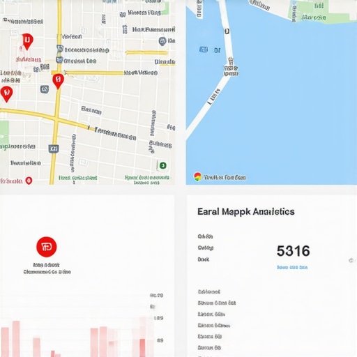 Dashboard displaying CTR and map click analytics for local SEO