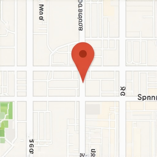 Optimized Map Profile Layout Illustration of a Google Maps profile with strategic element placement guiding user clicks