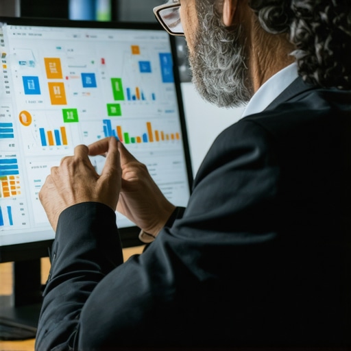 A person reviewing digital maps and analytics for local SEO optimization.