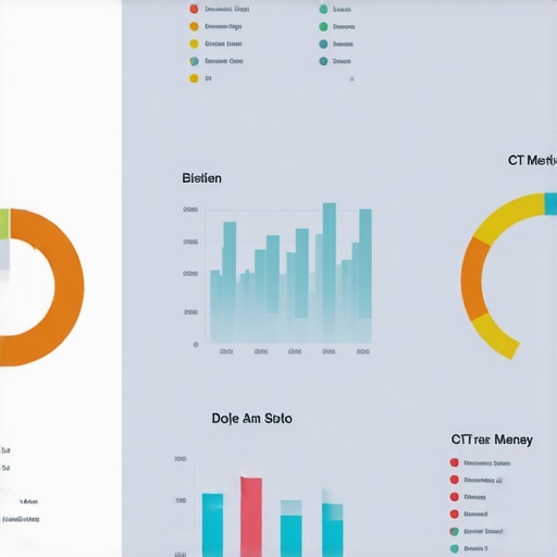 A person analyzing local SEO metrics on a digital dashboard to monitor CTR and rankings