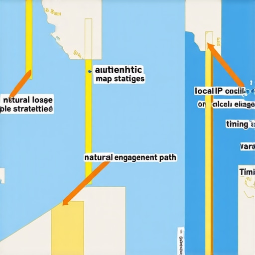 Diagram showing legitimate local map click tactics to enhance SEO signals.