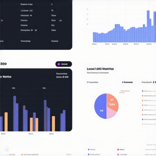 A screenshot of an analytics dashboard showcasing local SEO strategies and rankings