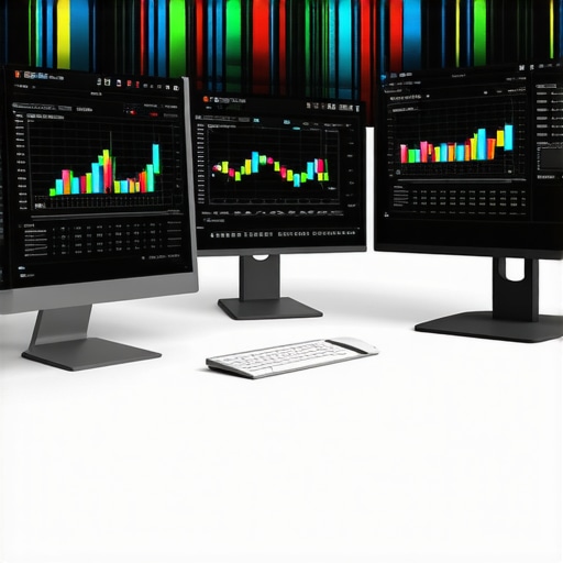 Monitoring CTR and SEO Tools for Local Rankings A workspace with screens showing analytics and SEO optimization data for Google Maps ranking management.