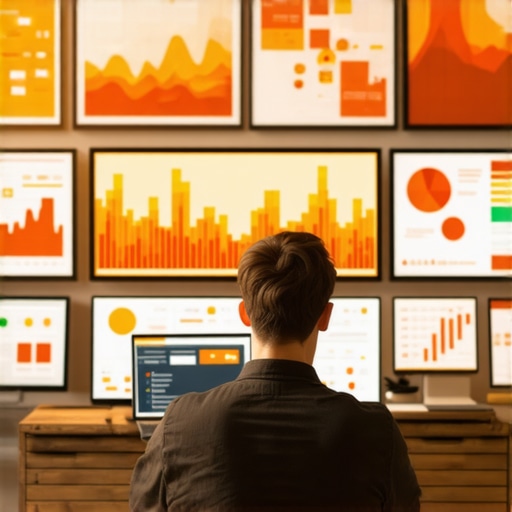 SEO Analyst Monitoring Map Engagement SEO expert reviewing local search engagement data with charts and heatmaps.