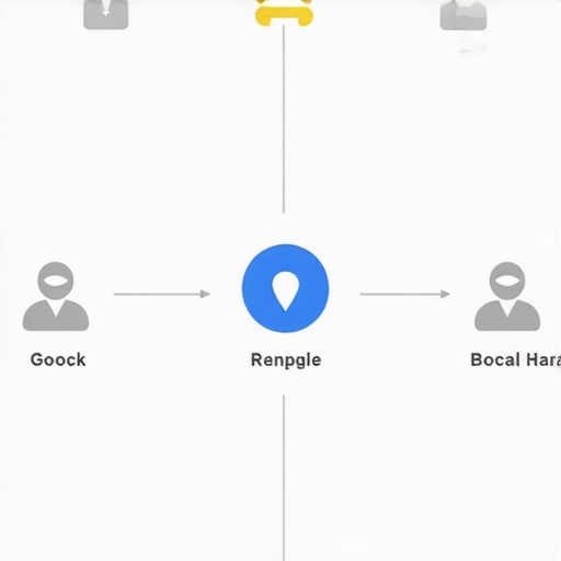 Illustration showing how user interactions generate signals that influence Google Maps ranking