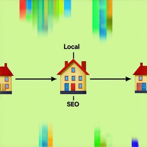Flowchart showing how diverse residential IPs mimic natural traffic patterns for map ranking boost